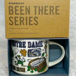 NEW - STARBUCKS NOTRE DAME UNIVERSITY "BEEN THERE SERIES" LARGE MUG 2023 BOXED